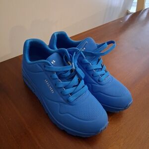 Skechers Womens UNO NIGHT SHADES  Shoes Casual Sneakers Blue